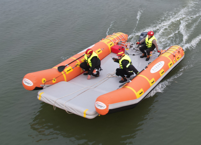 充氣救援運輸船（第3代，輕型+裝配式+水域救援綜合監控裝置+60馬力舷外機）LT-FYJ25